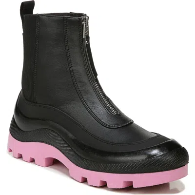 Circus Ny By Sam Edelman Bethanie Zip Front Boot In Black/pink