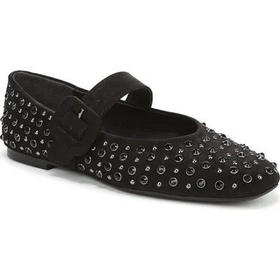 Circus Ny By Sam Edelman Blaire Studded Mary Jane Flat In Black