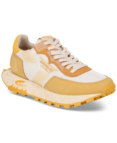 Circus Ny By Sam Edelman Devyn Lace-up Jogger Sneakers In Vanilla Bean,yellow Multi