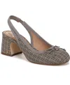 Circus Ny By Sam Edelman Diane Slingback Block-heel Ballet Pumps In Gray