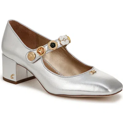 Circus Ny By Sam Edelman Elaine Mary Jane Pump In Soft Silver