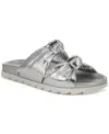 Circus Ny By Sam Edelman Estelle Double Knotted Footbed Sandals In Soft Silver Metallic