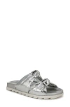 Circus Ny By Sam Edelman Estelle Double Knotted Footbed Sandals In Silver