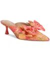 Circus Ny By Sam Edelman Fiona Mid-heel Bow Pumps In Apricot Multi