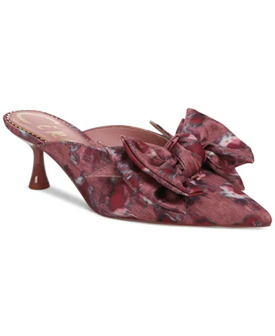 Circus Ny By Sam Edelman Fiona Mid-heel Bow Pumps In Berry Blush Multi