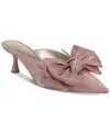 Circus Ny By Sam Edelman Fiona Mid-heel Bow Pumps In Blush French Macaron Satin