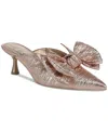 Circus Ny By Sam Edelman Fiona Mid-heel Bow Pumps In Gold Metallic