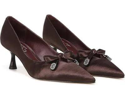Circus Ny By Sam Edelman Fleur Pump Women's Us 7.5 Dark Brown Spool Heel Khd1458