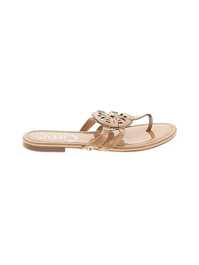 Pre-owned Circus Ny By Sam Edelman Flip Flops In Tan