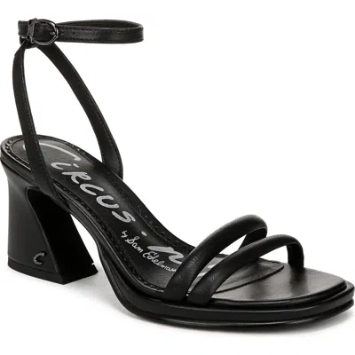 Circus Ny By Sam Edelman Holly Ankle Strap Sandal In Black Smooth