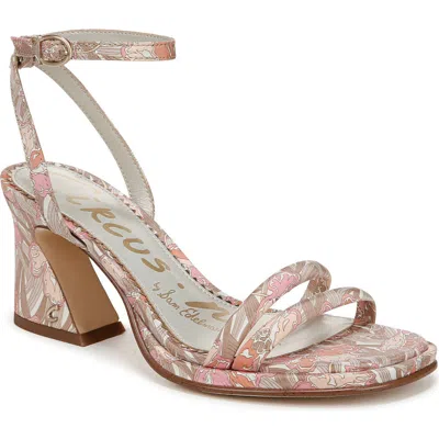 Circus Ny By Sam Edelman Holly Ankle Strap Sandal In Natural/berry Blush Multi