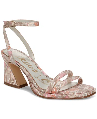 Circus Ny By Sam Edelman Holly Strappy Block-heel Dress Sandals In Berry Blush Multi