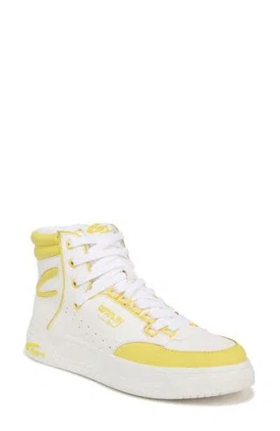 Circus Ny By Sam Edelman Irving High Top Platform Sneaker In Bright White/lemon Tart