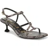 Circus Ny By Sam Edelman Jaida Snakeskin Embossed Strappy Sandal In Multi