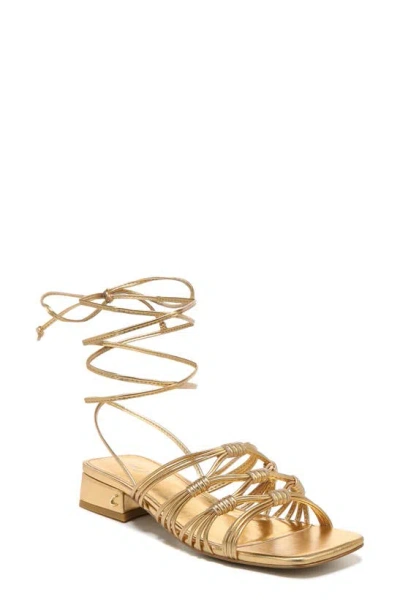 Circus Ny By Sam Edelman Jocelyn Ankle Wrap Sandal In Millenia Gold