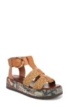 Circus Ny By Sam Edelman Katy Woven Platform Sandal In Redwood Brown/ Natural Multi