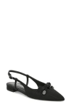 Circus Ny By Sam Edelman Women's Lafayette Pointed-toe Slingback Bow Flats In Black