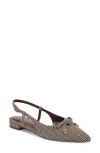 Circus Ny By Sam Edelman Lafayette Pointed Toe Slingback Sandal In Black Natural Multi