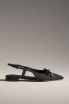 Circus Ny By Sam Edelman Women's Lafayette Pointed-toe Slingback Bow Flats In Black