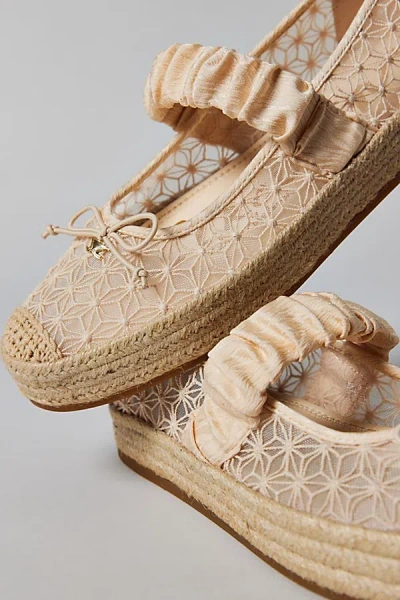 Circus Ny By Sam Edelman Lillie Mesh Mary Jane Espadrille Shoe In Vanilla Bean, Women's At Urban Out In Brown