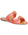 Circus Ny By Sam Edelman Marissa Knotted Flat Slide Sandals In Apricot Haze Multi