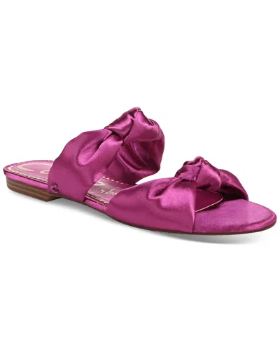 Circus Ny By Sam Edelman Marissa Knotted Flat Slide Sandals In Punchy Pink