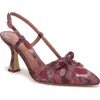 Circus Ny By Sam Edelman Monica Pointed Toe Slingback Pump In Berry Blush Multi