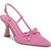 Circus Ny By Sam Edelman Monica Pointed Toe Slingback Pump In Pink Confetti