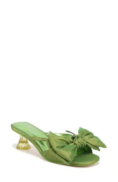 Circus Ny By Sam Edelman Natalina Kitten Heels In Dark Key Lime Satin