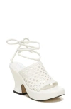 Circus Ny By Sam Edelman Paislie Ankle Tie Sandal In Bright White