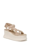 Circus Ny By Sam Edelman Venus Platform Sport Wedge Sandals In White