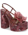 Circus Ny By Sam Edelman Siena Flower Platform Dress Sandals In Purple