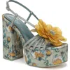 Circus Ny By Sam Edelman Aria Flower Two-piece Block-heel Dress Sandals In Multi