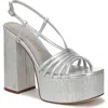 Circus Ny By Sam Edelman Siena Platform Dress Sandals In Silver