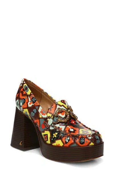 Circus Ny By Sam Edelman Susie Platform Loafer Pump In Dark Bourbon