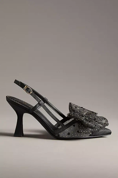 Circus Ny By Sam Edelman Tess Pointed-toe Slingback Heels In Black