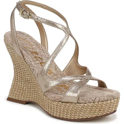 Circus Ny By Sam Edelman Trina Platform Wedge Sandal In Gold
