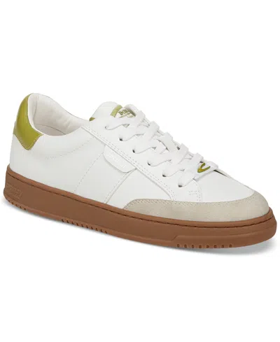 Circus Ny By Sam Edelman Vance Lace-up Court Sneakers In Bright White/cactus