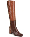 Circus Ny By Sam Edelman Women's Billie Wide-calf Knee-high Block-heel Dress Boots In Brown