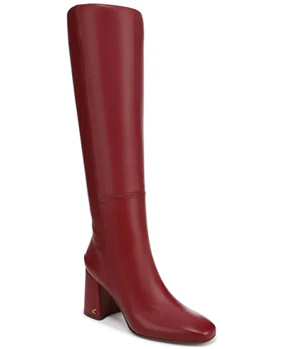 Circus Ny By Sam Edelman Women's Billie Knee-high Block-heel Dress Boots In Red