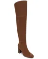 Circus Ny By Sam Edelman Women's Brigid Wide-calf Over-the-knee Block-heel Boots In Brown