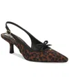 Circus Ny By Sam Edelman Cassidy Slingback Kitten Heels In Black Natural Leopard Multi