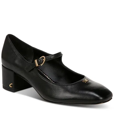 Circus Ny By Sam Edelman Women's Eloisa Block-heel Mary Jane Pumps In Black Leather