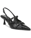 Circus Ny By Sam Edelman Fraya Slingback Pointed Toe Pump In Black Snake Multi