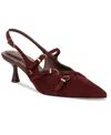 Circus Ny By Sam Edelman Fraya Slingback Pointed Toe Pump In Spiced Plum Suede
