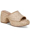 Circus Ny By Sam Edelman Ilyse Platform Sandal In Bleached Beechwood Raffia