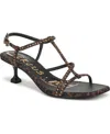 Circus Ny By Sam Edelman Women's Jaida Glitz Strappy Kitten Dress Sandals