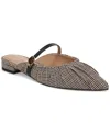 Circus Ny By Sam Edelman Women's Larissah Pleated Slip-on Mules In Black Natural Multi