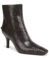Circus Ny By Sam Edelman Laura Snakeskin Embossed Snip Toe Bootie In Gray