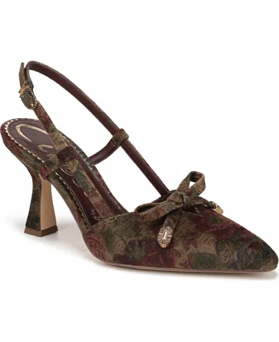 Circus Ny By Sam Edelman Women's Monica Pointed-toe Slingback Bow Pumps
